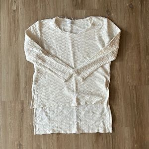 Anthropologie RO&DE Distressed High-Low Sweater (L)